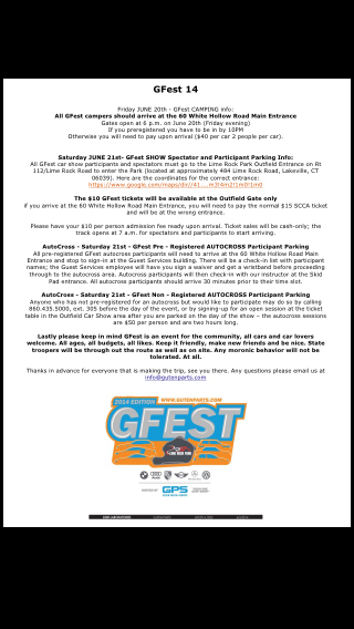 Illustration for article titled ATTN CT/NY/MA/NJ: Gfest @ Lime Rock Park 6/21